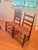 Early 20th Century American Ladder-Back Wood and Hide Chairs. For Sale - Image 10 of 12