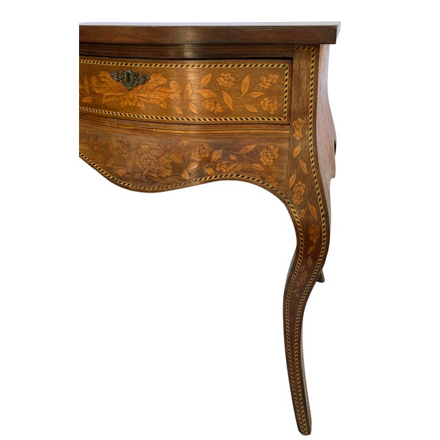 Early 20th Century Antique Edwardian Inlayed Desk 1900-1910 For Sale - Image 5 of 15