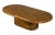 2020s Rattan Ribbon Oval Coffee Table, Light and Medium Brown - Showtime by Oggetti For Sale - Image 5 of 7