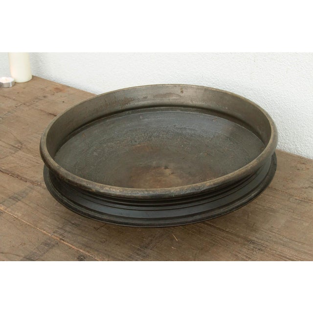 1950s Antique Southern India Bronze Urli Vessel For Sale - Image 5 of 9