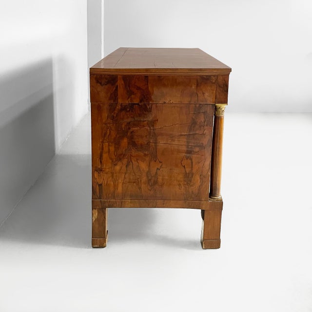 19th Century Empire Italian Chest of Drawers in Wood For Sale - Image 4 of 18