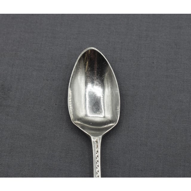 1798 English Set of 6 Sterling Silver Teaspoons by Peter & Ann Bateman For Sale - Image 9 of 10