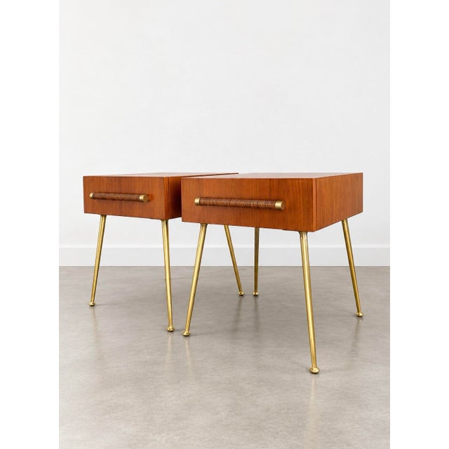 Mid-Century Modern t.h. Robsjohn-Gibbings Nightstands For Sale - Image 3 of 9