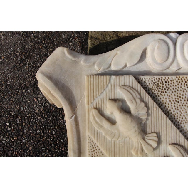 Stone Large Sculpted Marble Coat of Arms of Lorraine, 19th Century For Sale - Image 7 of 10