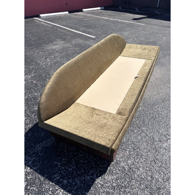 Restored Mid Century Adrian Pearsall Gondola Sofa For Sale - Image 9 of 11