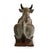Nandi Cow in Carved and Lacquered Wood For Sale - Image 5 of 9