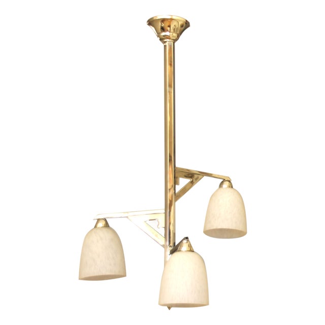 Art Deco French Pendant Lamp, 1930s For Sale