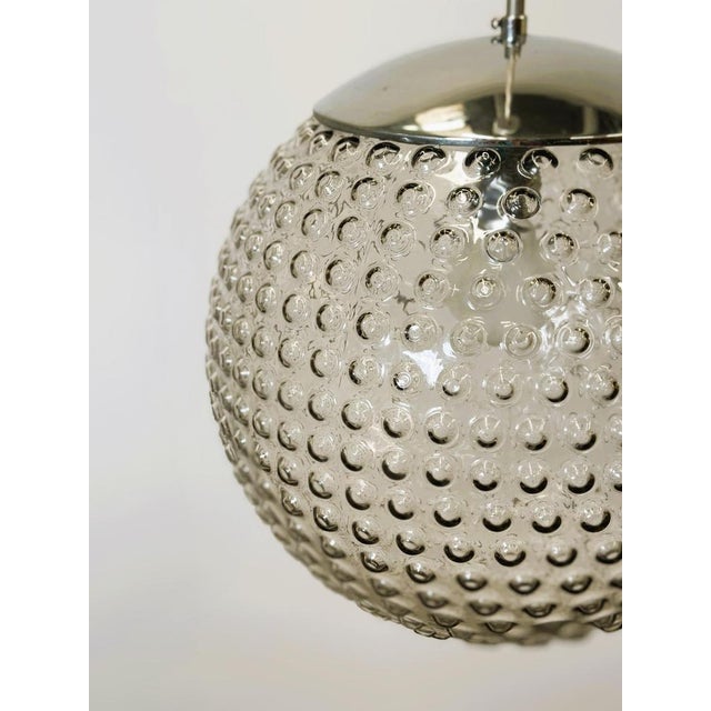 Space Age Glass Pendant Lamp by Rolf Krüger for Staff, Germany For Sale - Image 3 of 7