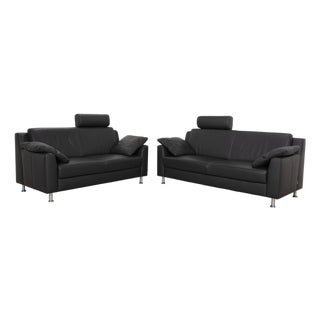 Mondo 2-Seater Sofas in Leather, Set of 2 For Sale