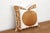 18"sq Gold & White Medallion Suzani Pillow Cover For Sale - Image 4 of 7