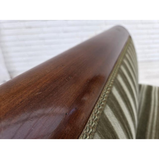 Danish Armchair in Furniture Velour and Teak Wood, 1950s For Sale - Image 6 of 15