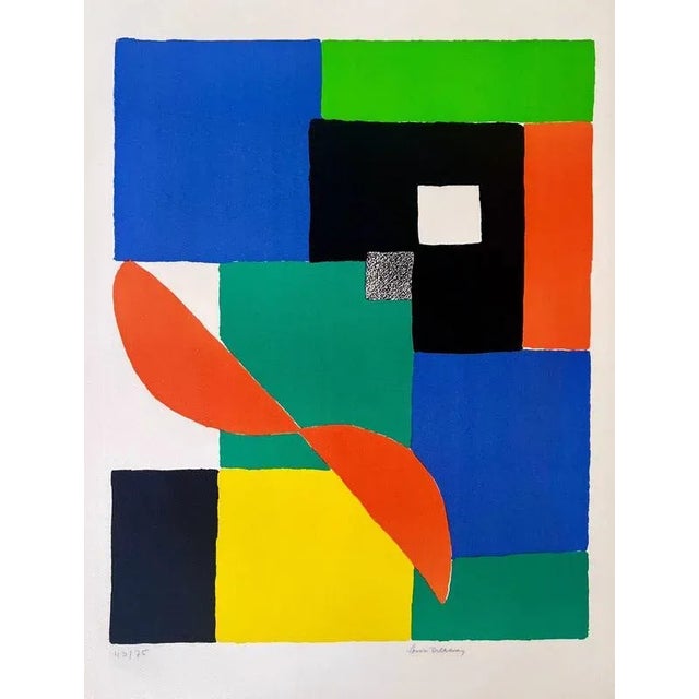 Sonia Delaunay, Red Propeller, 1970s, Lithograph For Sale - Image 4 of 4