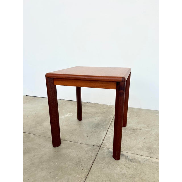Brown Scandinavian Teak Side Table, 1970s For Sale - Image 8 of 18