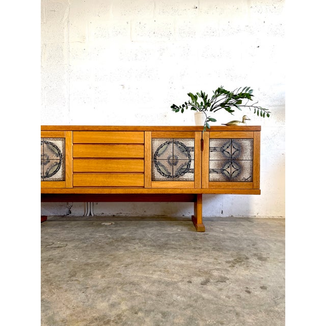 Danish Mid Century Oak Brutalist Credenza Gangso Mobler For Sale - Image 11 of 14
