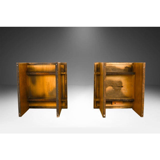 Wood Pair Mid-Century Lane Brutalist End Tables For Sale - Image 7 of 14