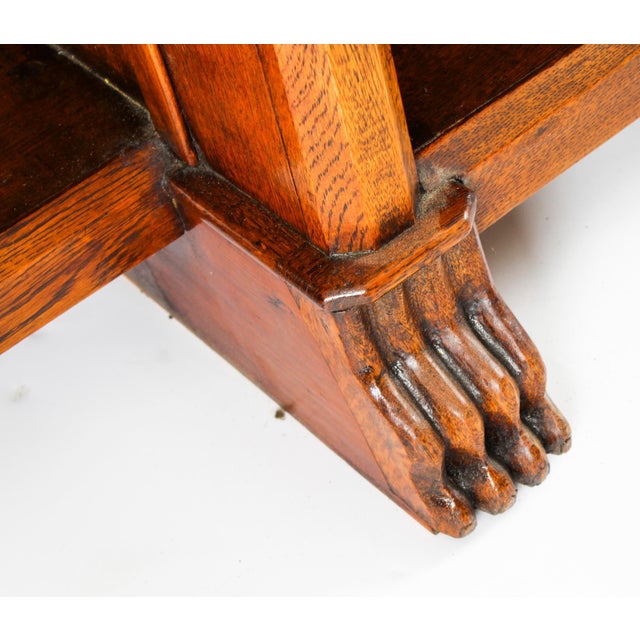 Antique Victorian Open Breakfront Bookcase, 1800s For Sale - Image 13 of 18