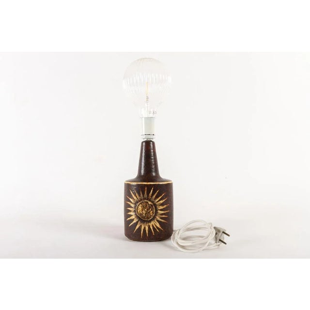 1960s Vintage Danish Ceramic Table Lamp from Søholm, 1960s For Sale - Image 5 of 15