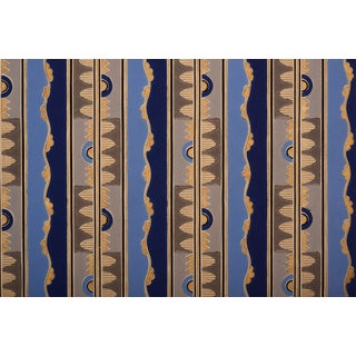 Gold Metallic Art Deco Wallpaper Sample For Sale