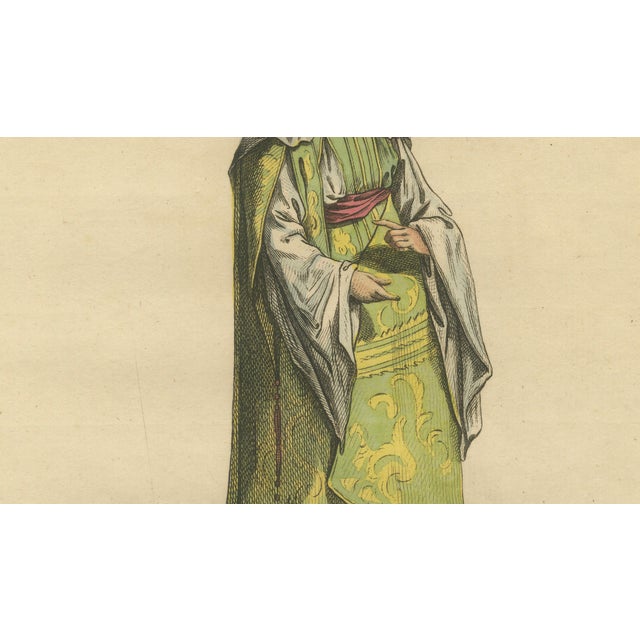 European School Artist, Habit of a Noble Lady of Alexandria in 1581, 1749, Engraving For Sale - Image 6 of 9