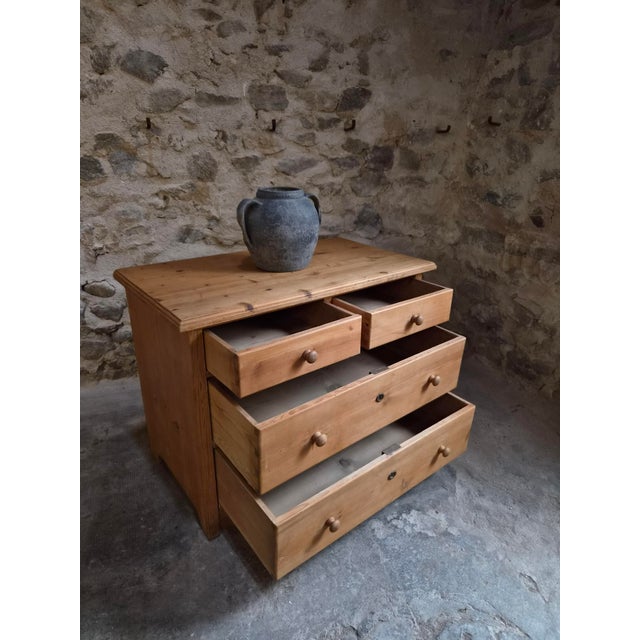 Antique Rustic Pine Chest of Drawers, 1890s For Sale - Image 8 of 18