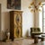 Spanish Mediterranean / Spanish Revival tall four-door cabinet, likely 1960s–1970s. Solid wood construction (oak or pine)...
