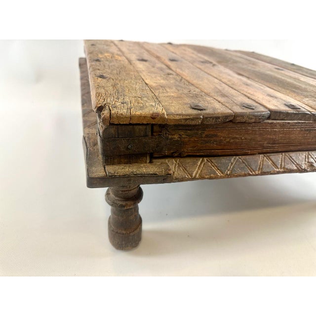 Indian Hand-Crafted Coffee Table For Sale - Image 4 of 14