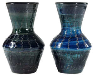 Italian Ceramic Vases from Fratelli Fanciullacci, 1960s, Set of 2