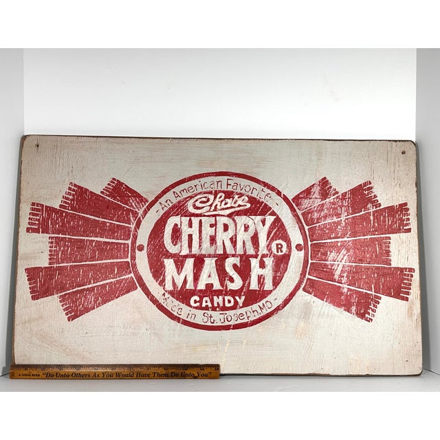 Vintage Country Store Advertising Sign for Cherry Mash For Sale - Image 12 of 13
