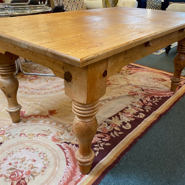 Late 20th Century French Country Farm Style Dining Table Chairish