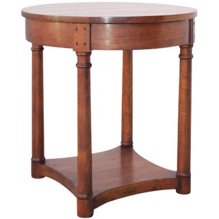 Walnut Side Table, Custom Made by Petersen Antiques For Sale