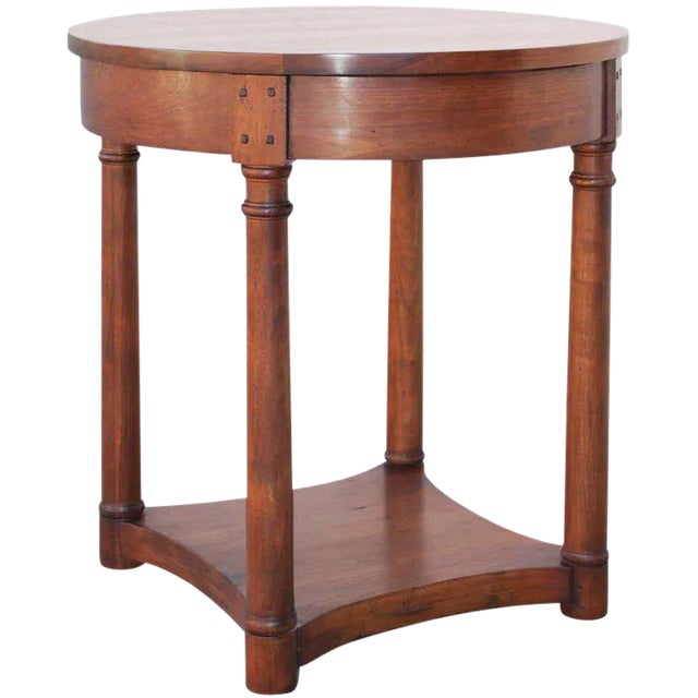 Walnut Side Table, Custom Made by Petersen Antiques For Sale
