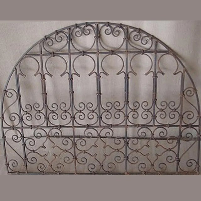 Vintage iron scroll work transom from India. Perfect outdoor or indoor for added character or custom installations. Each...