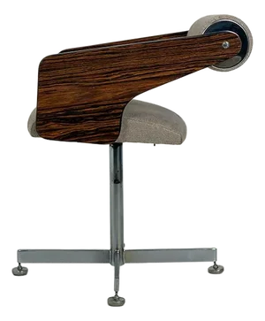 1960s One Swivel Arm Chair by Luigi Tiengo Mid Century