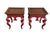 Early 21st Century Hickory Chair Chinoiserie Style Red Lacquered Side Tables – A Pair For Sale - Image 10 of 17
