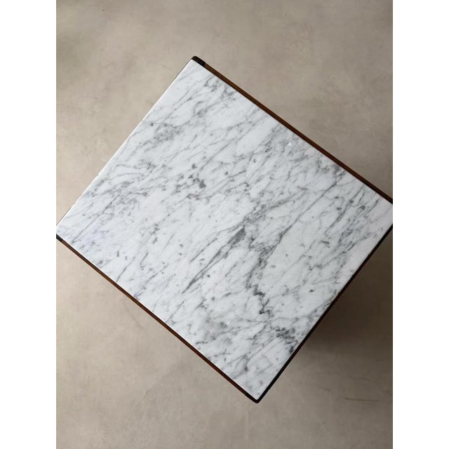 Art Deco Bedside Table with Marble Top For Sale - Image 4 of 16