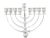 We are happy to offer you this sterling silver hammered menorah. With Hanukkah just a few weeks away, now is the time to...