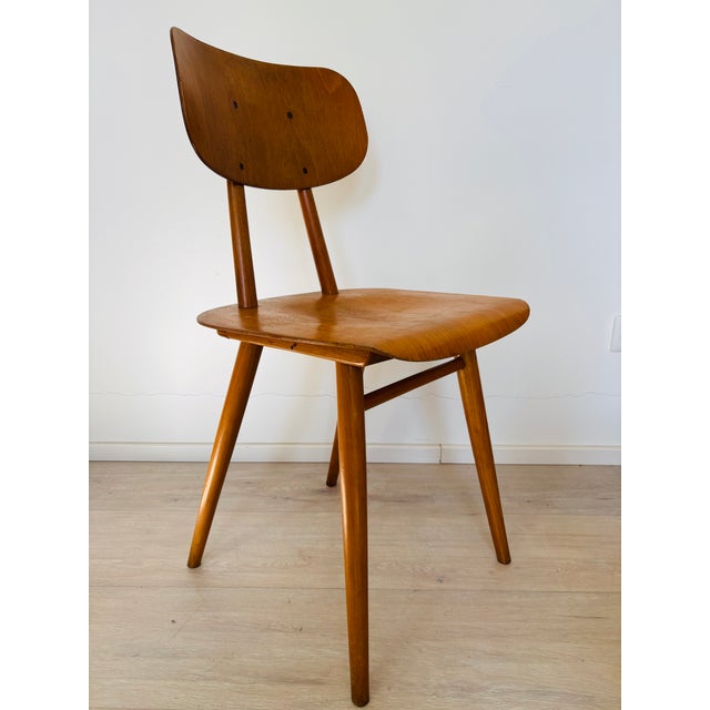 Vintage Dining Chair from Ton, Former Czechoslovakia, 1960s For Sale - Image 4 of 13