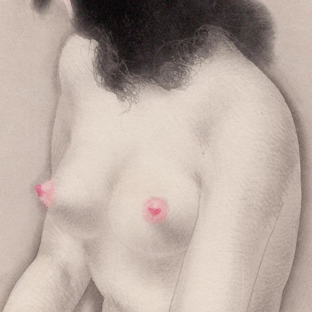 Louis Icart, Pear Breasts from The Life of Breasts, Nude, Original Etching & Aquatint, 1945 For Sale - Image 4 of 7