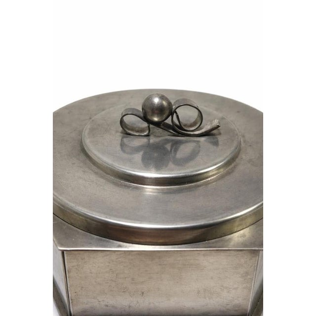 Scandinavian Modern Pewter Lidded Box from Svenskt Tenn, Sweden, 1936 For Sale - Image 6 of 9