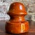 Vintage 1930 Lapp Caramel Brown Glazed Porcelain Insulator For Sale - Image 4 of 6