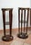 Antique Napoleon III Pedestals in Mahogany with Marble Tops, France, 19th Century, Set of 2 For Sale - Image 5 of 6