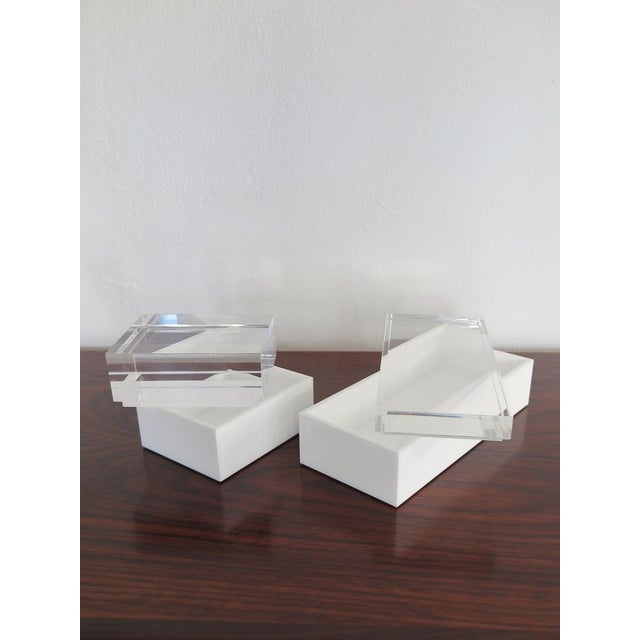 Acrylic Glass Boxes by Alessandro Albrizzi, 1990s, Set of 2 For Sale - Image 4 of 18
