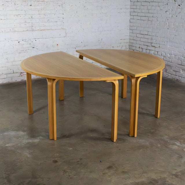 Late 20th Century Scandinavian Modern Oak Dining or Conference Table by Thygesen and Sorensen for Magnus Olesen and Rudd International For Sale - Image 11 of 18