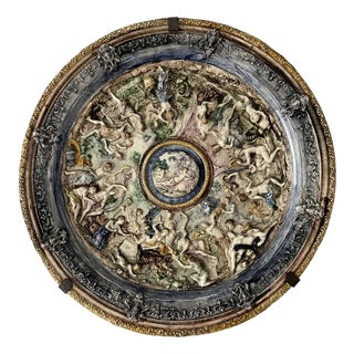 Bacchanal Wall Plate, 1890s For Sale