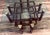 McGuire Vintage McGuire Bamboo Rattan Lattice Coffee Table With Pie Crust Glass Top For Sale - Image 4 of 7