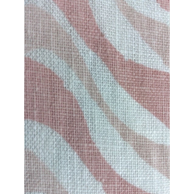 Abstract Wavy Pink Designed Pillow For Sale - Image 3 of 4