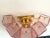 Murano Mid-Century Modern Style Pink "Squared" Murano Glass Wall Sconce For Sale - Image 4 of 11