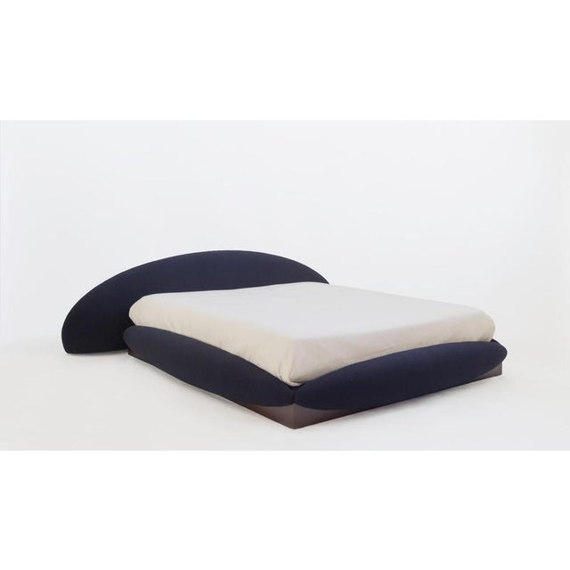 Romeo bed in poplar, oak veneer, jacquard fabric & foam by softhouse dimensions: d 230 x w 270 x h 90 cm. Materials:...