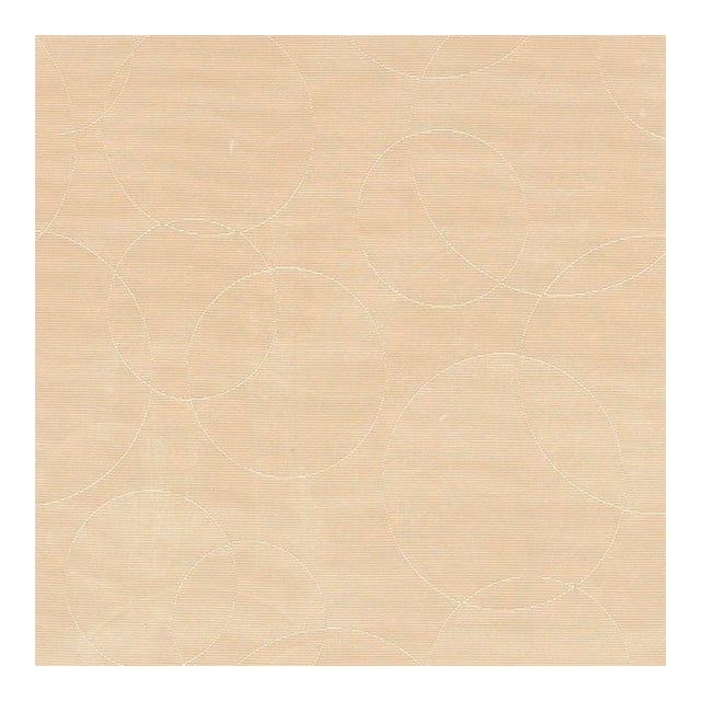 Sample - Schumacher Effervescence Fabric in Ivory For Sale
