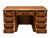 Vintage Oak Pedestal Desk with Drawers, 1940s For Sale - Image 3 of 8